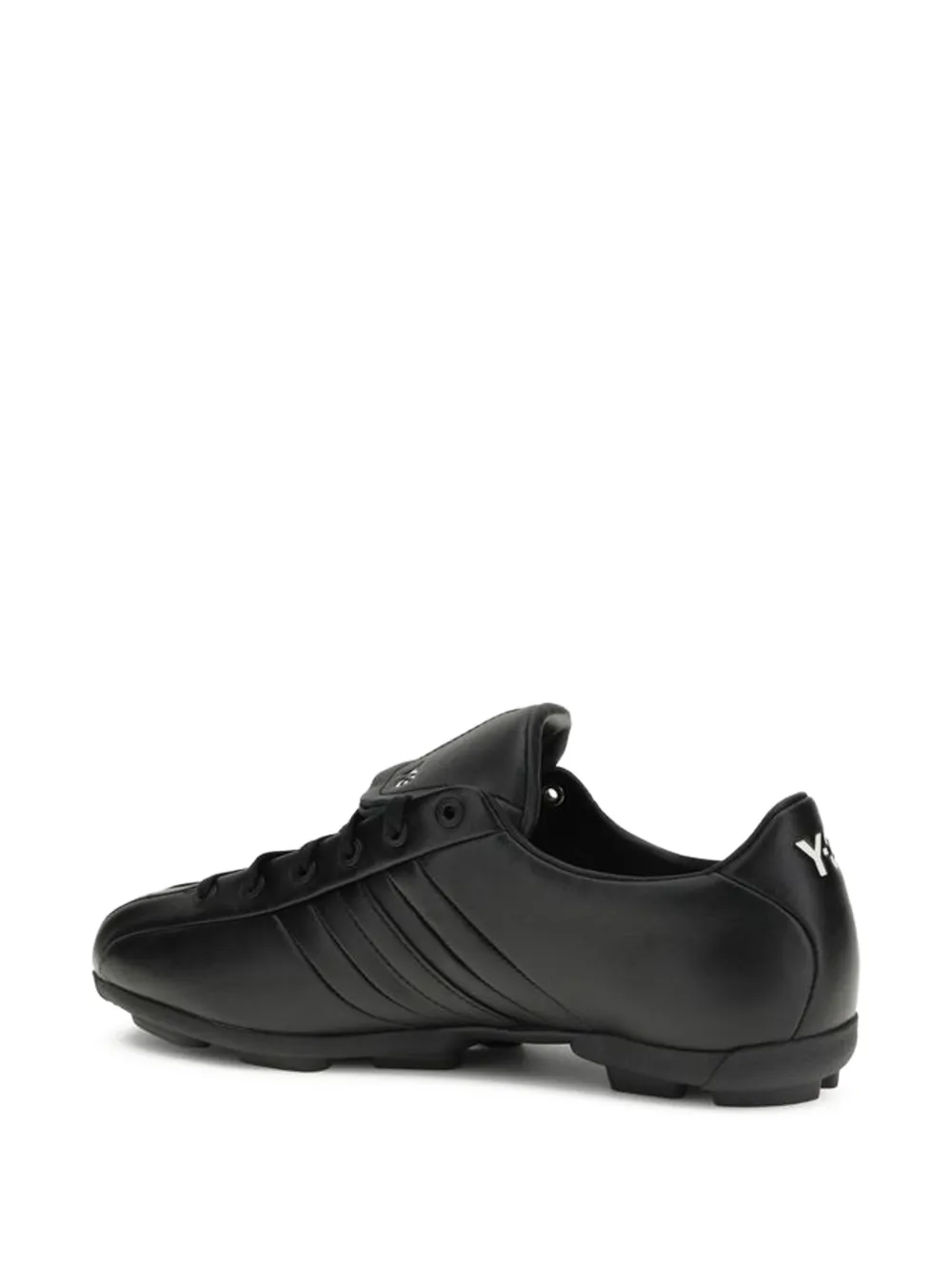 Y-3 leather athletic sneakers Zwart