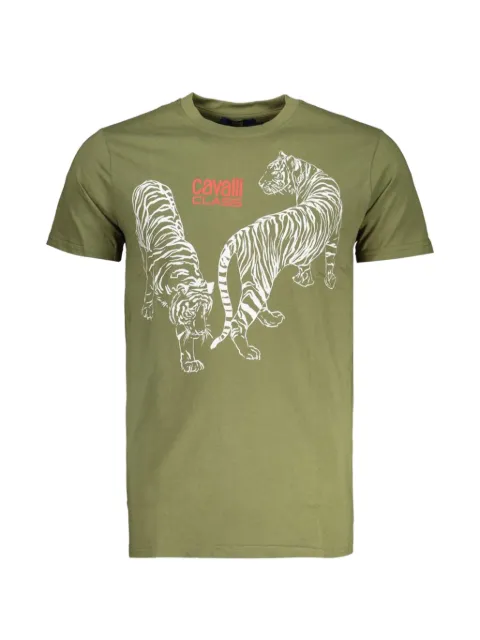 Cavalli Class tiger-print T-shirt