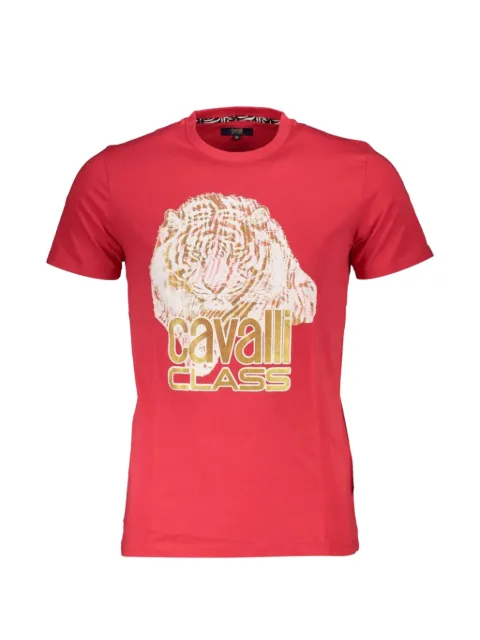 Cavalli Class tiger-print logo-print T-shirt