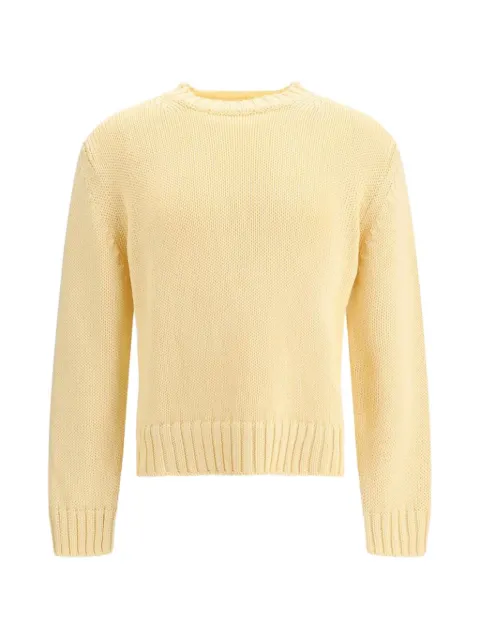 Sunflower long-sleeve ribbed cotton sweater