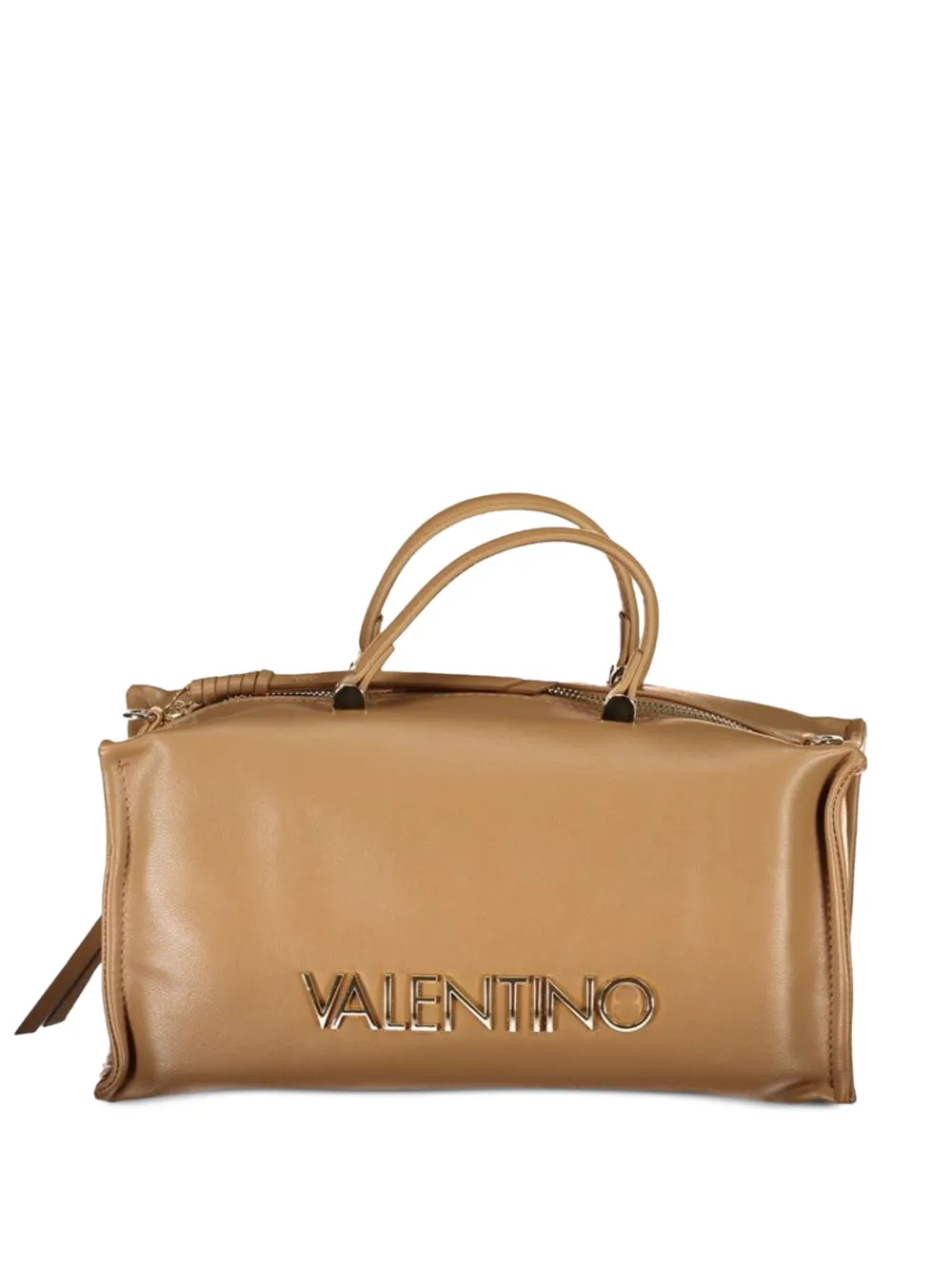 MARIO VALENTINO Shopper met logo Beige