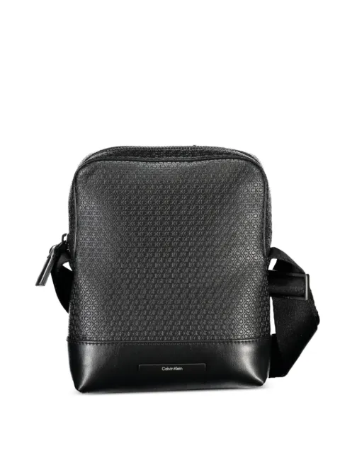 Calvin Klein monogram-embossed shoulder bag