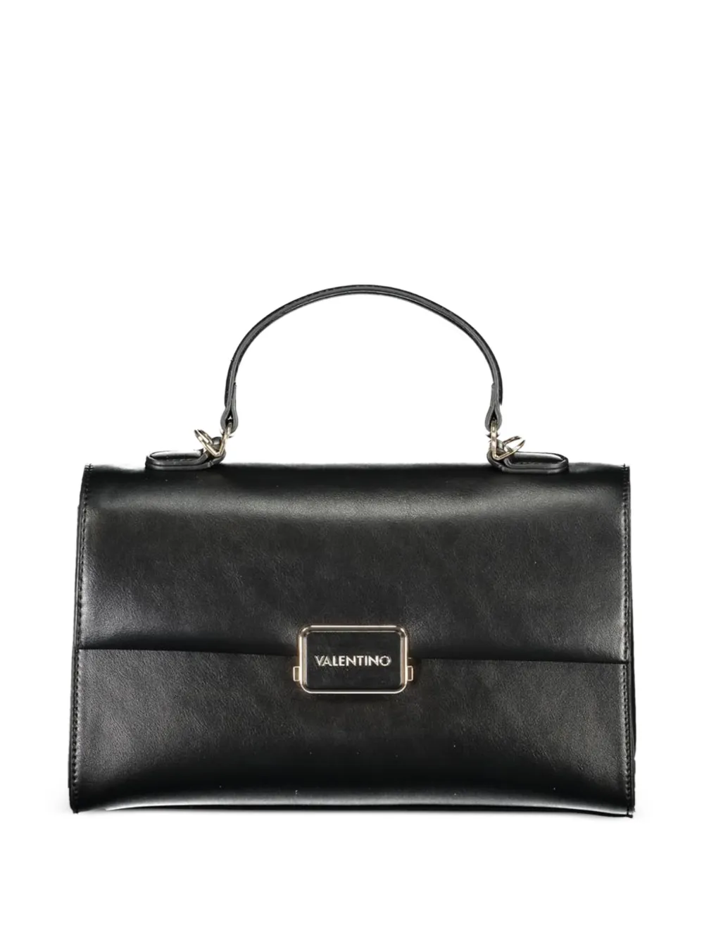 MARIO VALENTINO logo-plaque leather tote bag