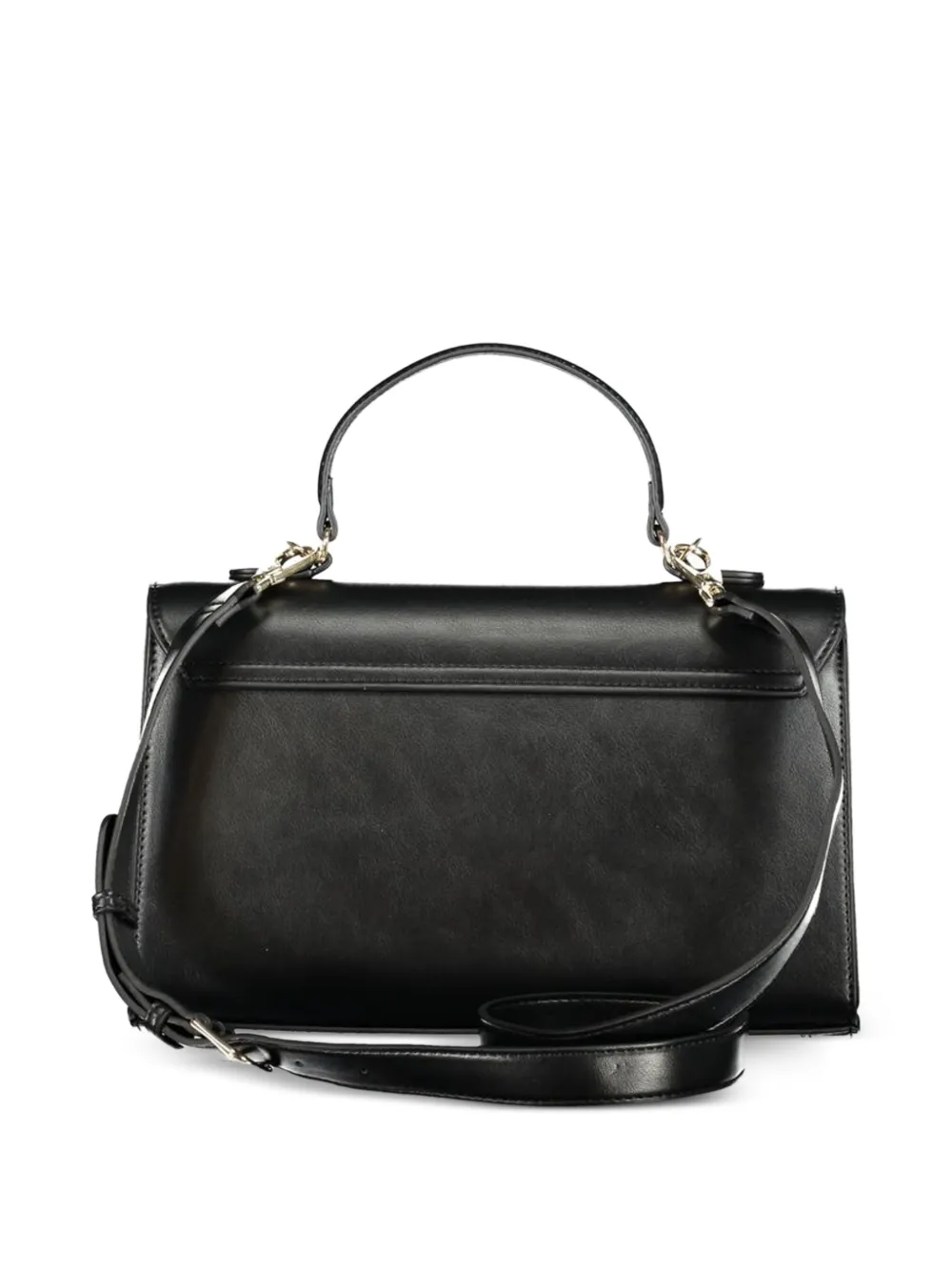 MARIO VALENTINO Shopper met logoplakkaat Zwart