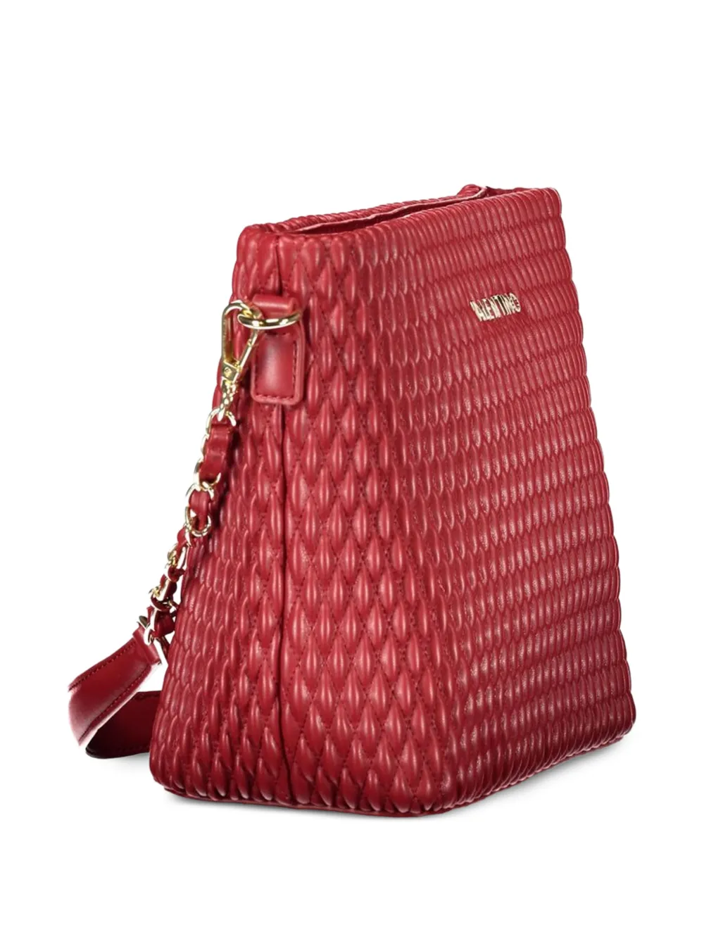 MARIO VALENTINO Shopper met logoplakkaat Rood