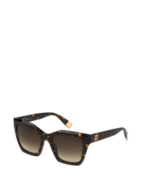 Furla tortoiseshell-effect square-frame sunglasses