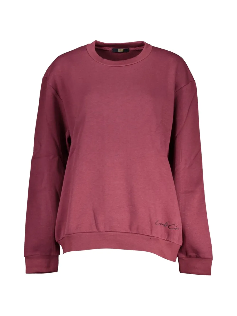 Cavalli Class embroidered-logo crew-neck sweatshirt - Viola