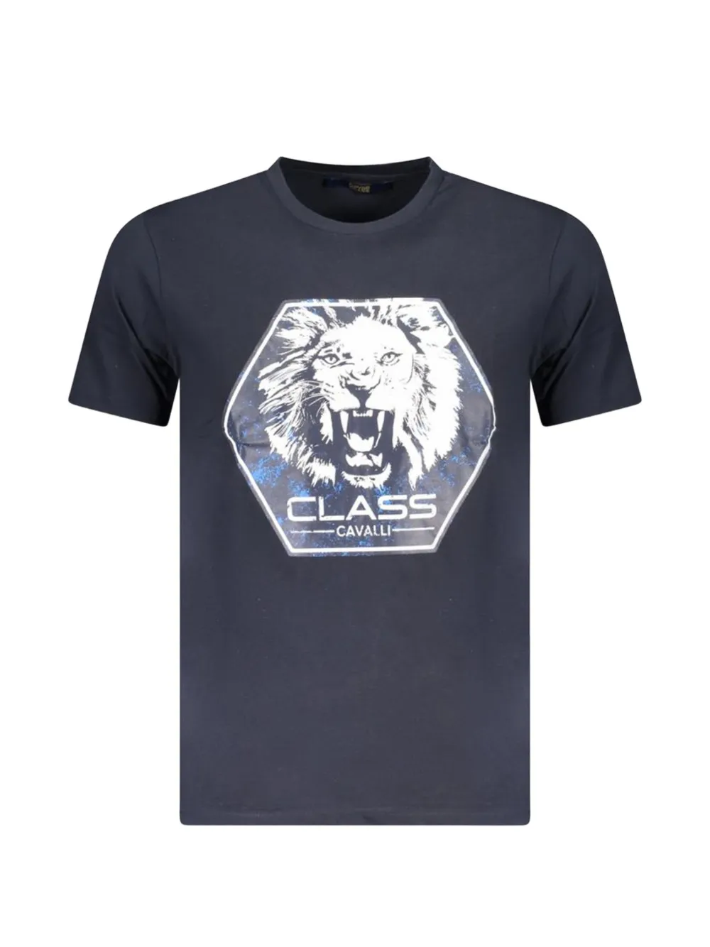 Cavalli Class lion-print T-shirt - Blu