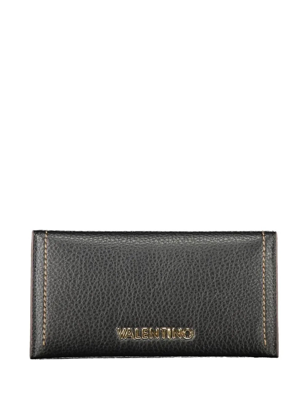 MARIO VALENTINO Samantha logo-lettering pebbled wallet - Nero