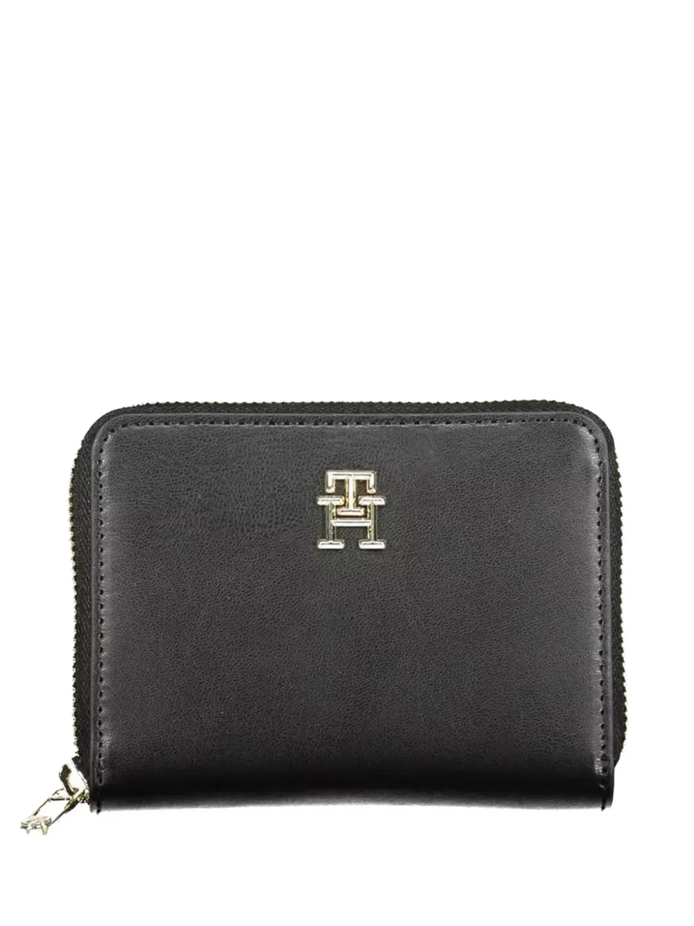 Tommy Hilfiger monogram-plaque zip-around wallet - Nero
