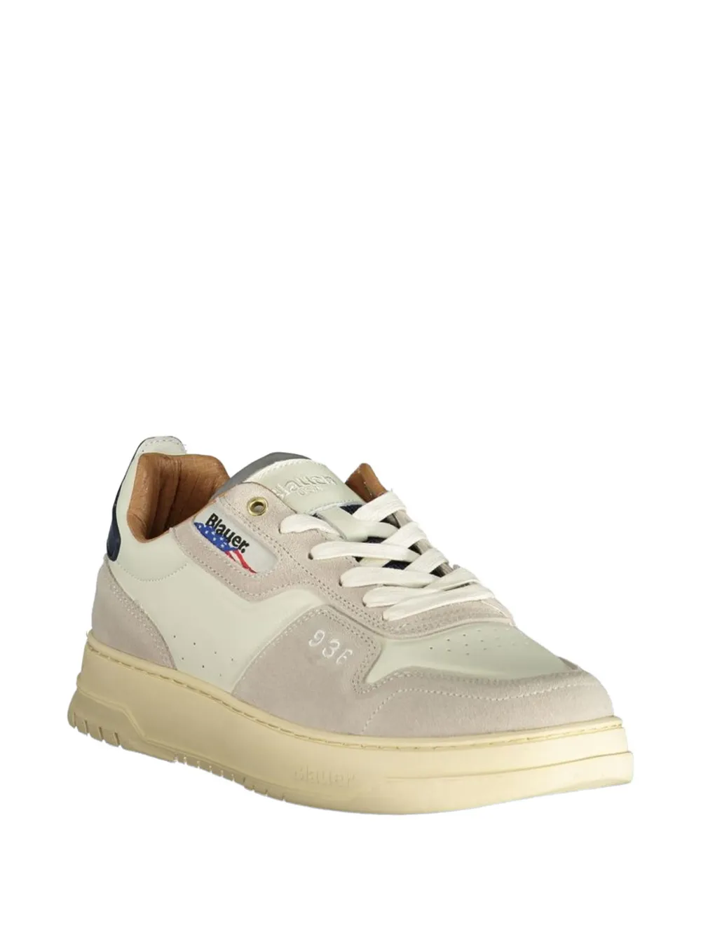 Blauer 936 panelled sneakers Beige