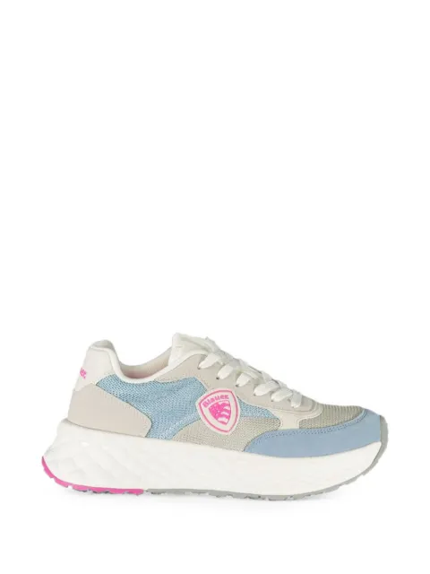Blauer logo-patch low-top sneakers