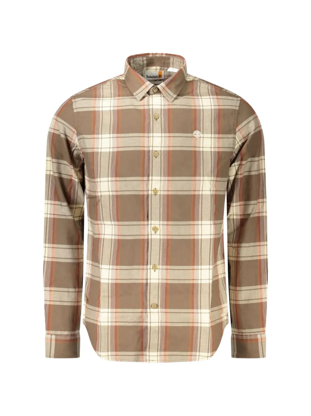 Timberland plaid cotton shirt - Braun