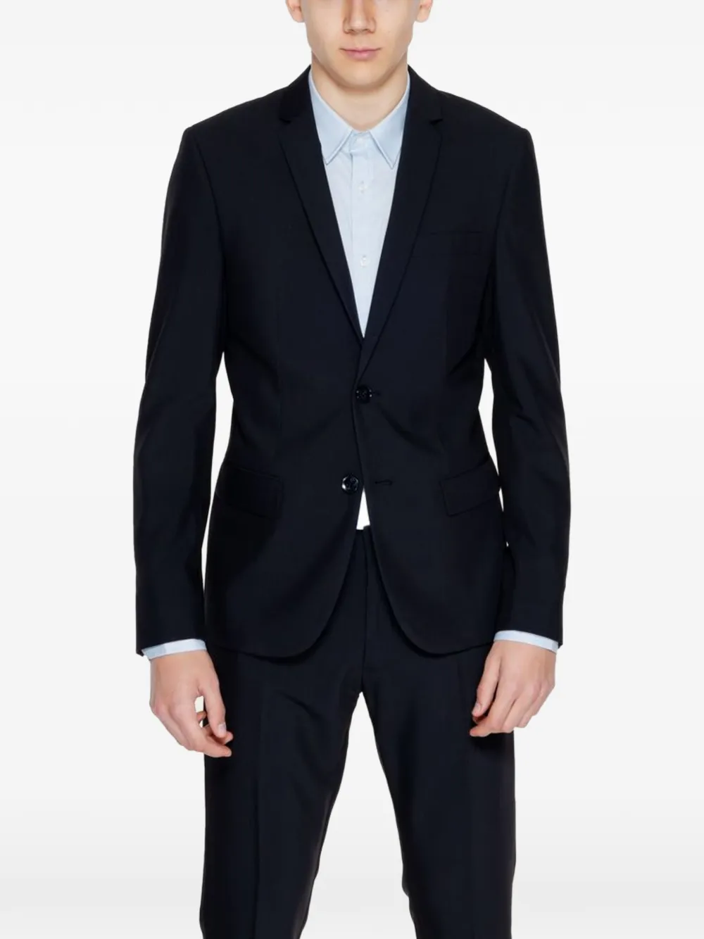 Antony Morato Notch-lapel Two-button Suit In Blue