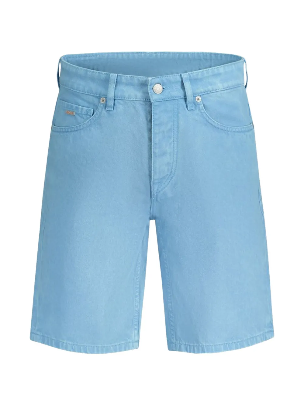 BOSS five-pocket denim shorts - Blau