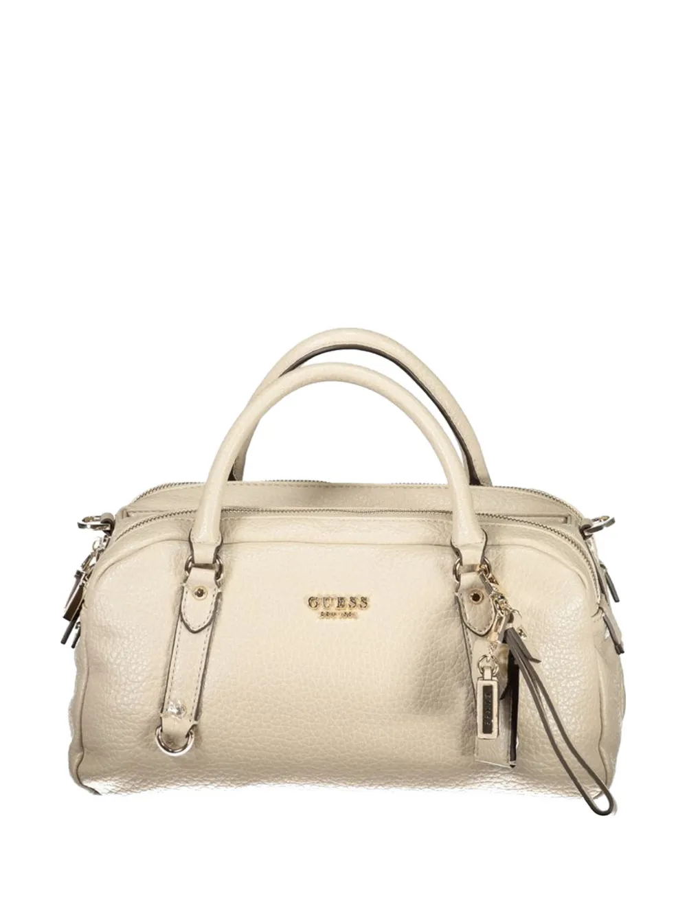 GUESS USA mini Marcha pebbled tote bag - Toni neutri