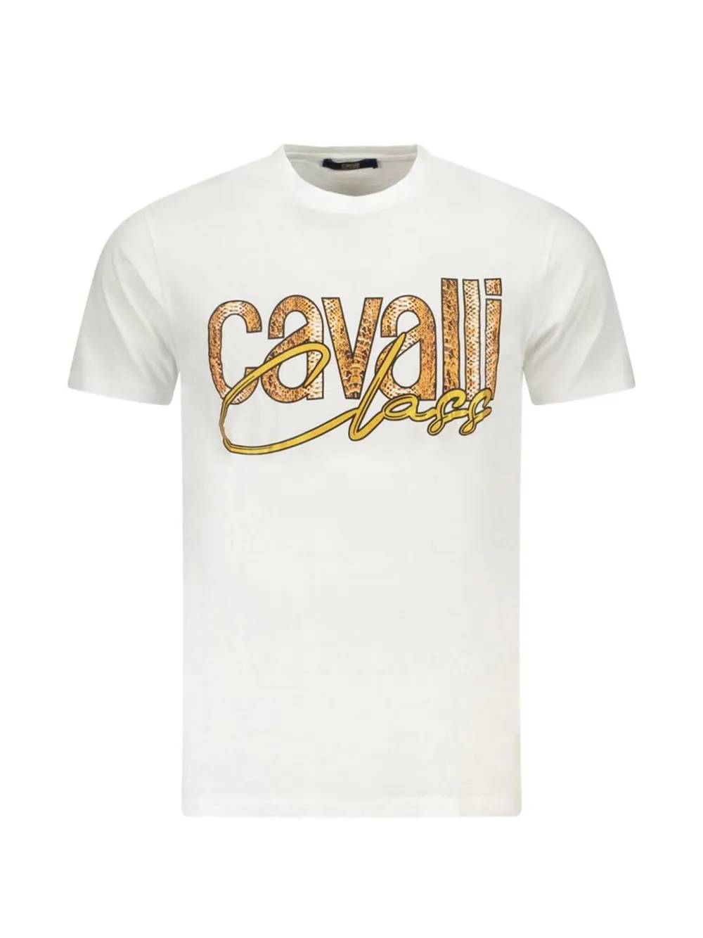 Cavalli Class logo-print cotton T-shirt - Bianco
