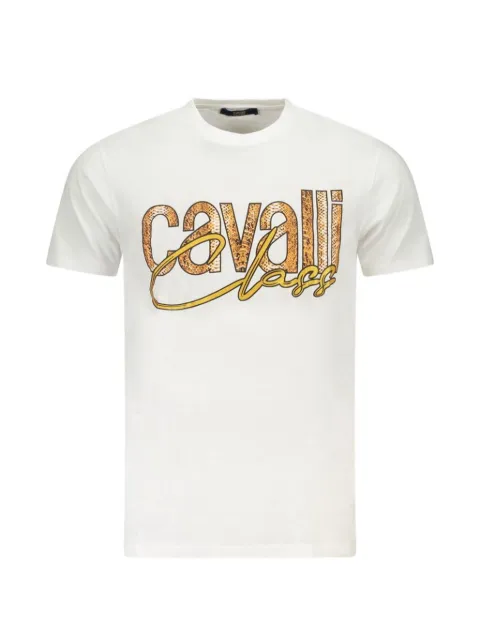 Cavalli Class logo-print cotton T-shirt