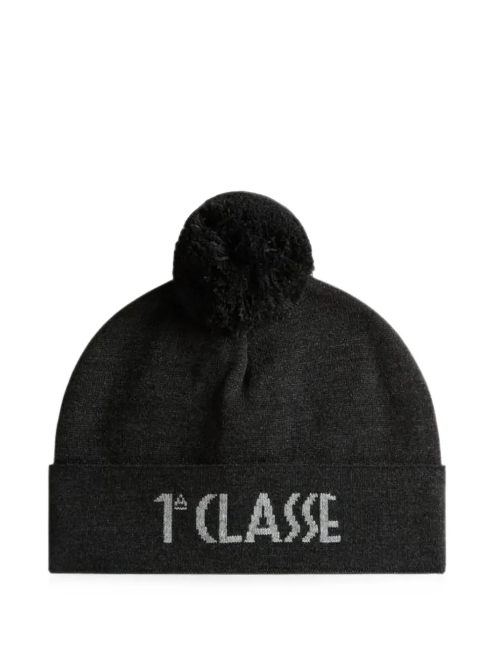ALVIERO MARTINI 1° CLASSE pom-pom intarsia-logo beanie hat - Gris ALVIERO MARTINI 1° CLASSE pom-pom intarsia-logo beanie hat - Gris
