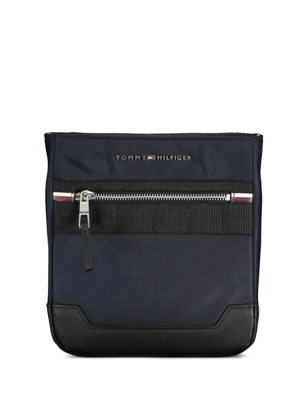 Tommy Hilfiger logo-lettering messenger bag - Blu