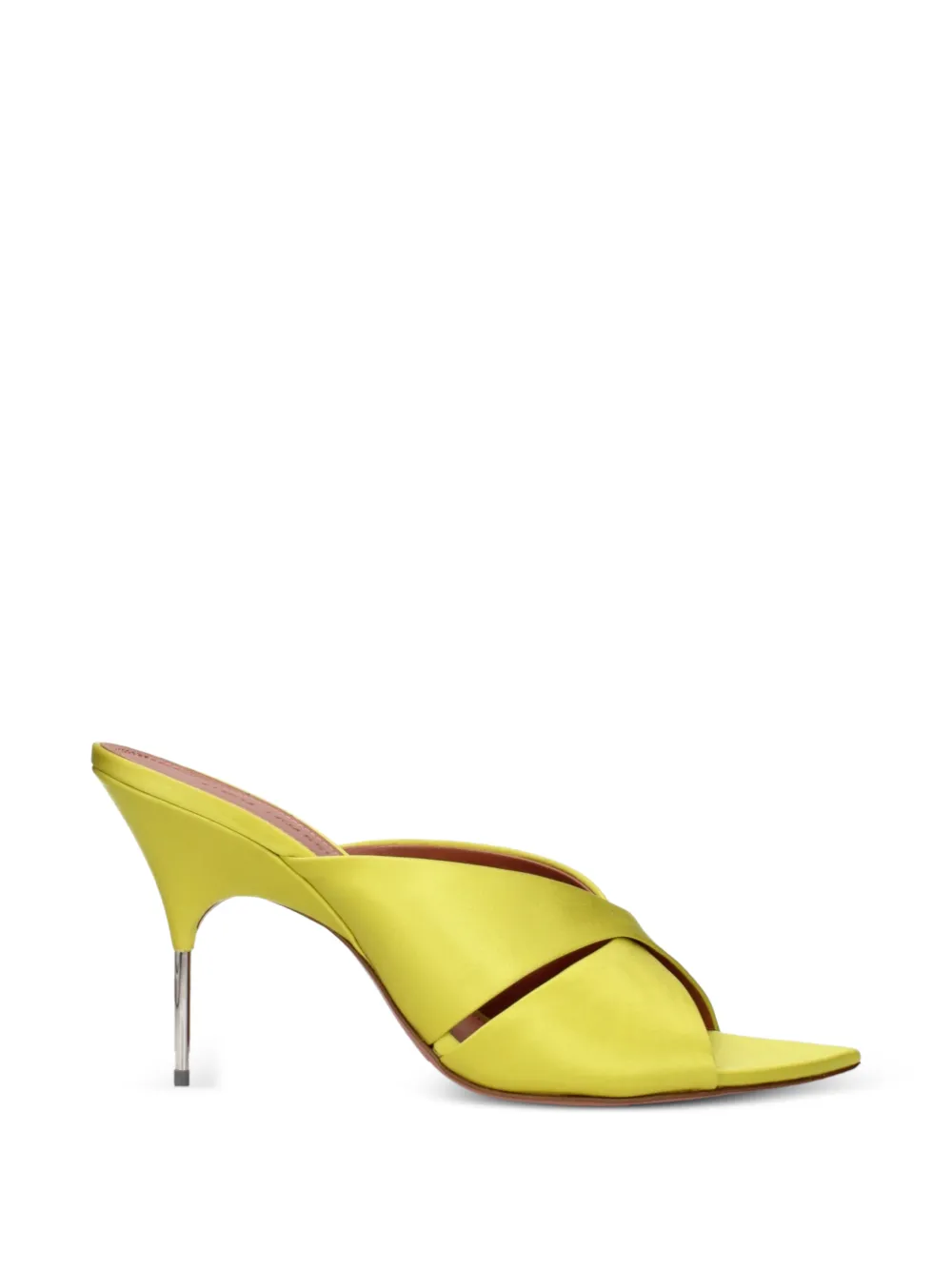 Amina Muaddi crossover-strap pointed-toe sandals - Giallo