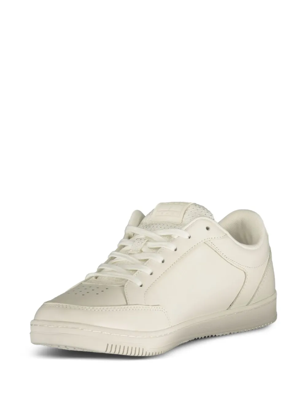 Tommy Jeans Geperforeerde sneakers met logopatch Wit
