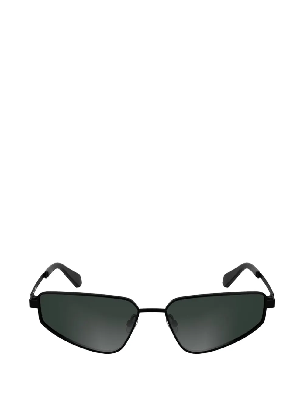 Calvin Klein - cat-eye sunglasses - mulher - metal - Tamanho único - Preto