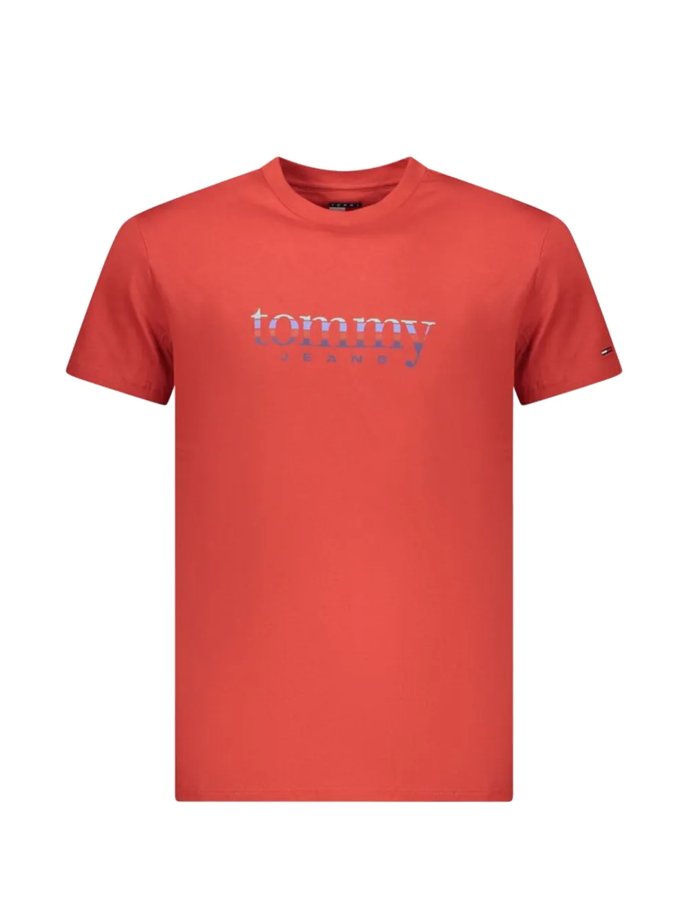 Tommy Hilfiger logo-print cotton T-shirt - Rosso