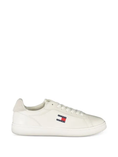 Tommy Hilfiger logo-patch leather sneakers