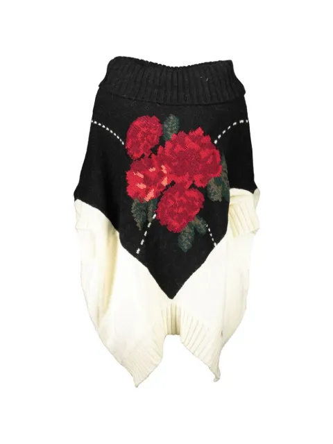 Blugirl floral-design cowl-neck sweater