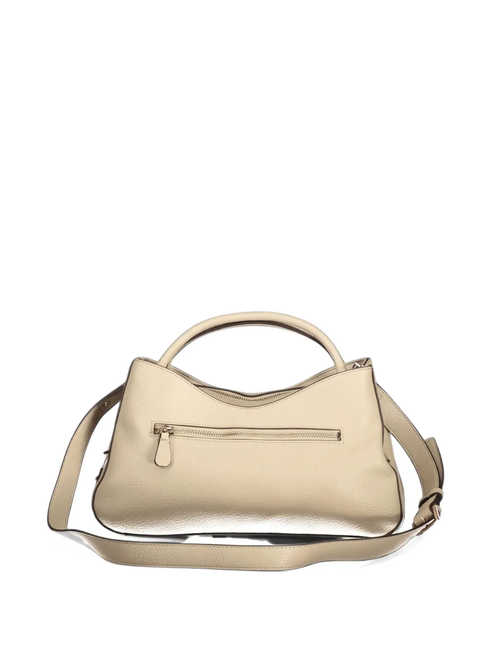 GUESS USA Shopper met logo-plakkaat en bewerkte textuur Beige