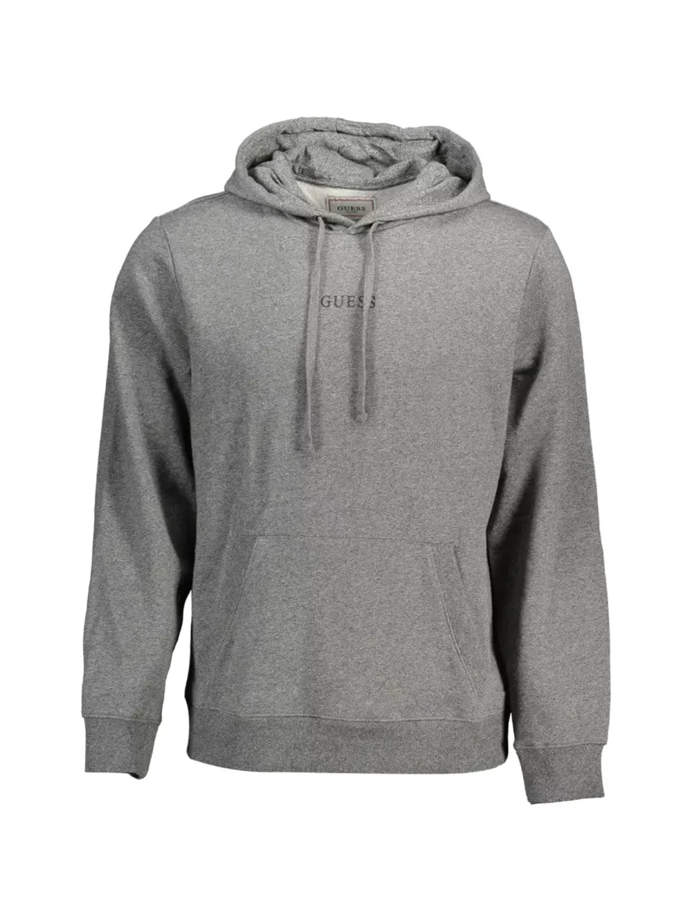 GUESS USA logo-embroidered hoodie - Grigio