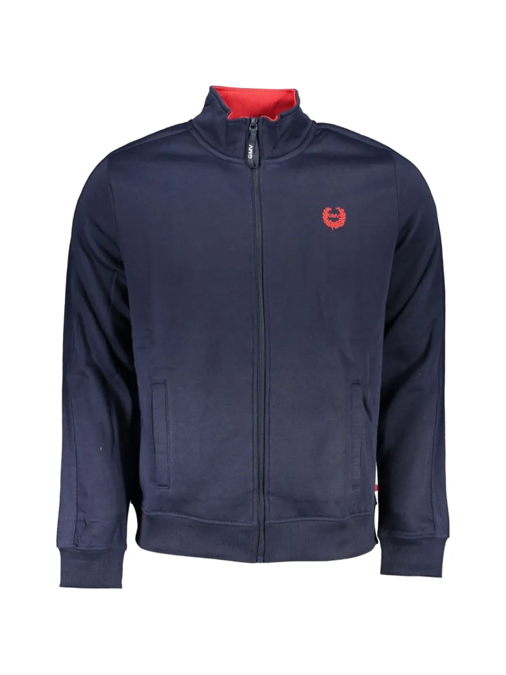 Gian Marco Venturi Vintage Felpa con logo ricamato e zip - Blu