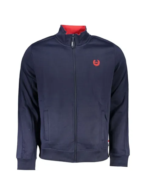 Gian Marco Venturi Vintage logo-embroidered zip-up sweatshirt