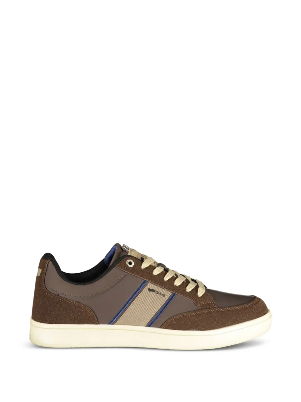 GAS panelled lace-up sneakers - Marrone