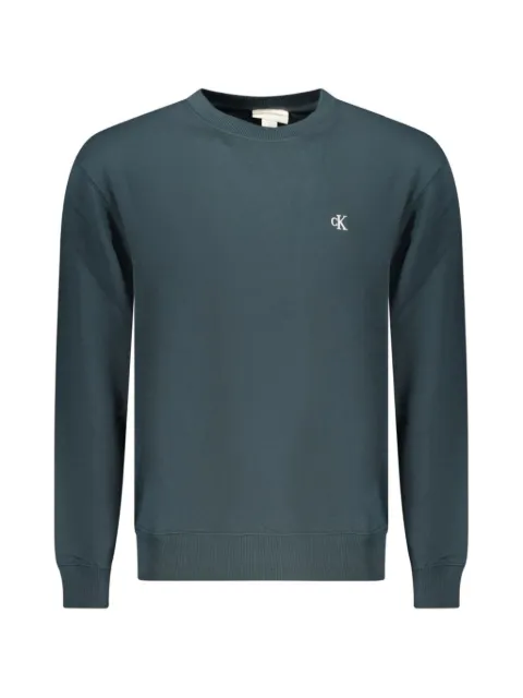 Calvin Klein logo-embroidered cotton sweater