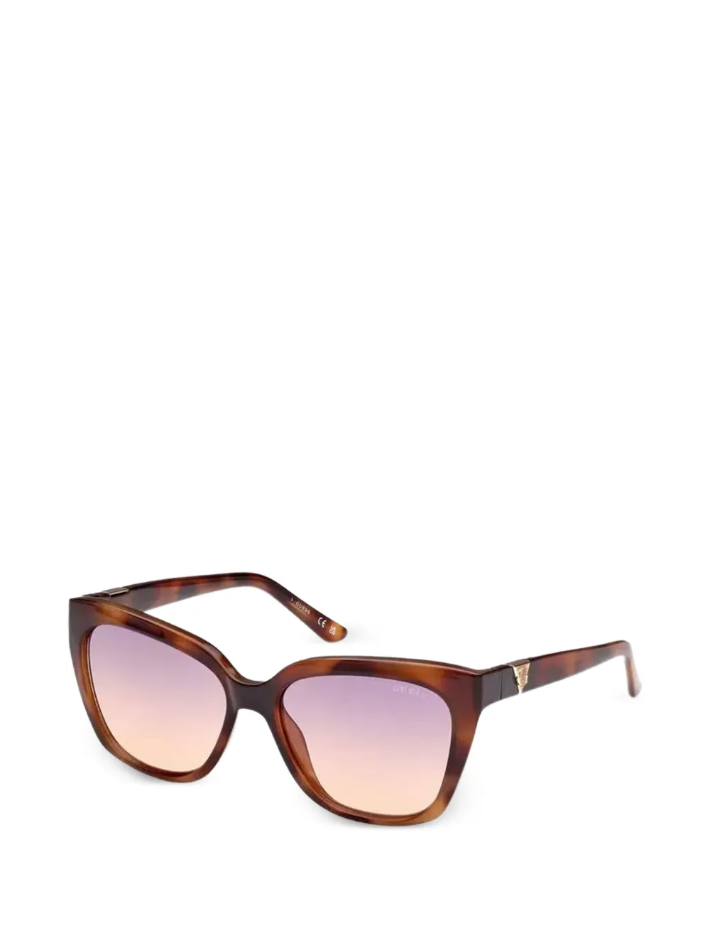 GUESS USA tortoise-shell cat-eye sunglasses - Marrone