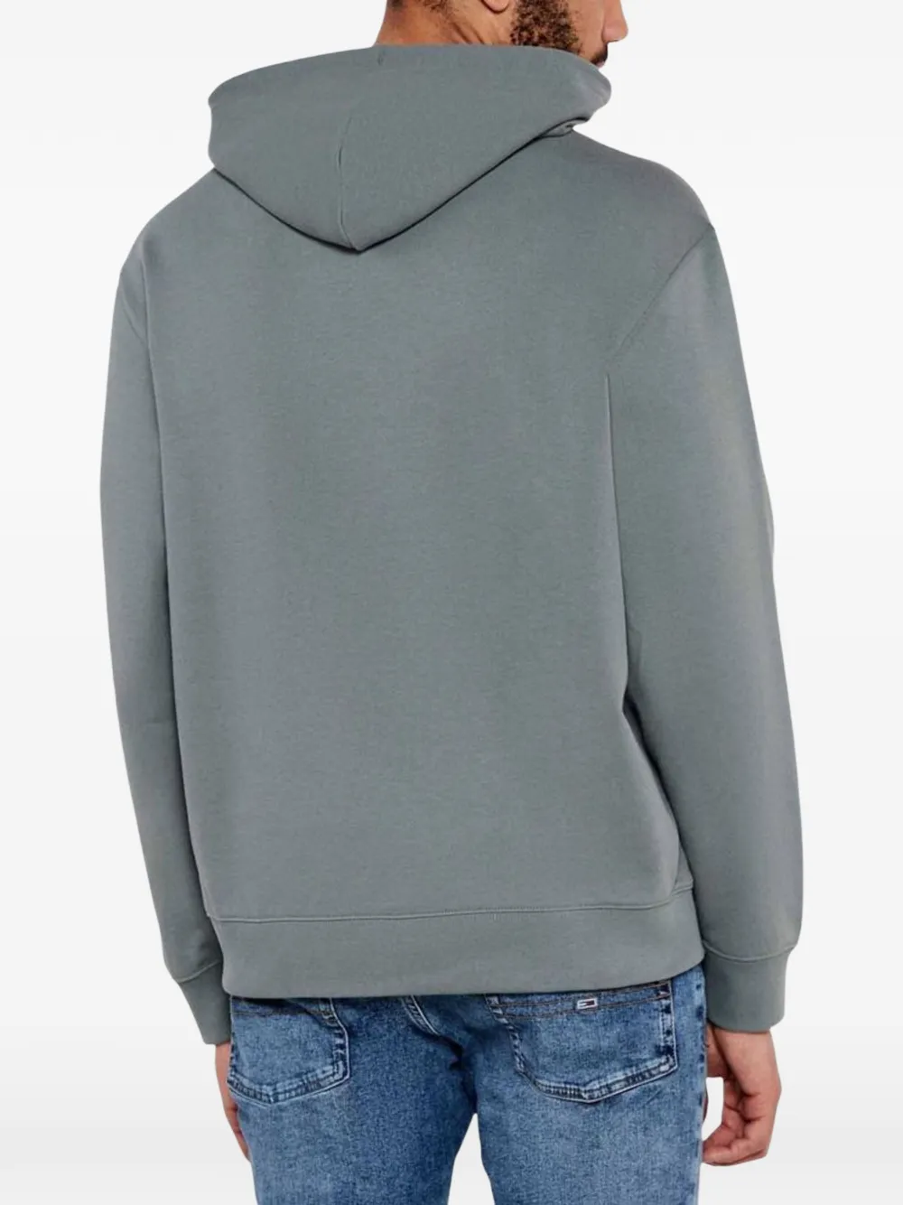 Calvin Klein Jeans Hoodie met logoprint en trekkoord Grijs