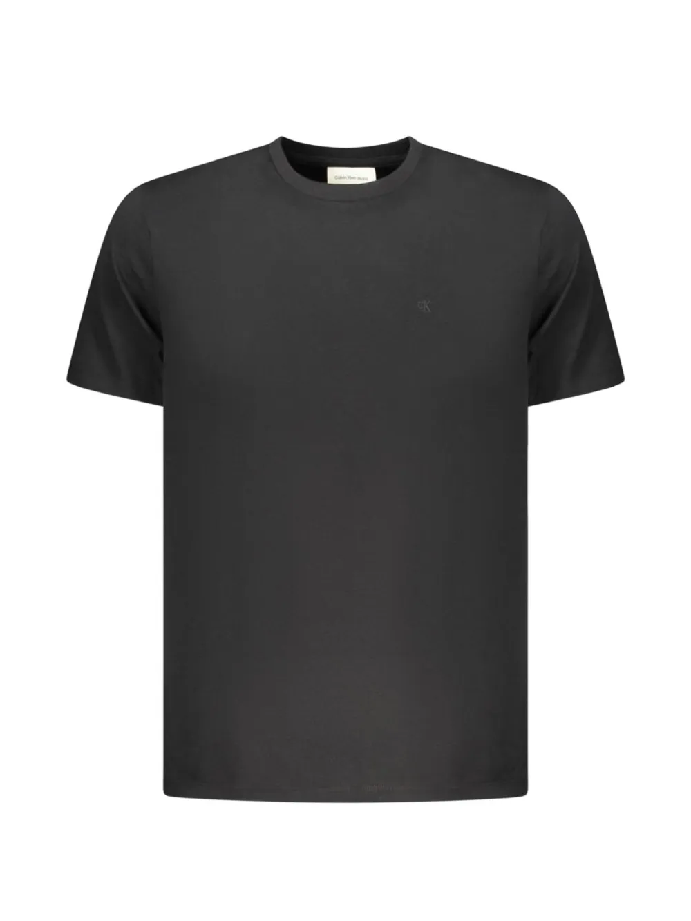 Calvin Klein logo-embroidered cotton T-shirt - Schwarz