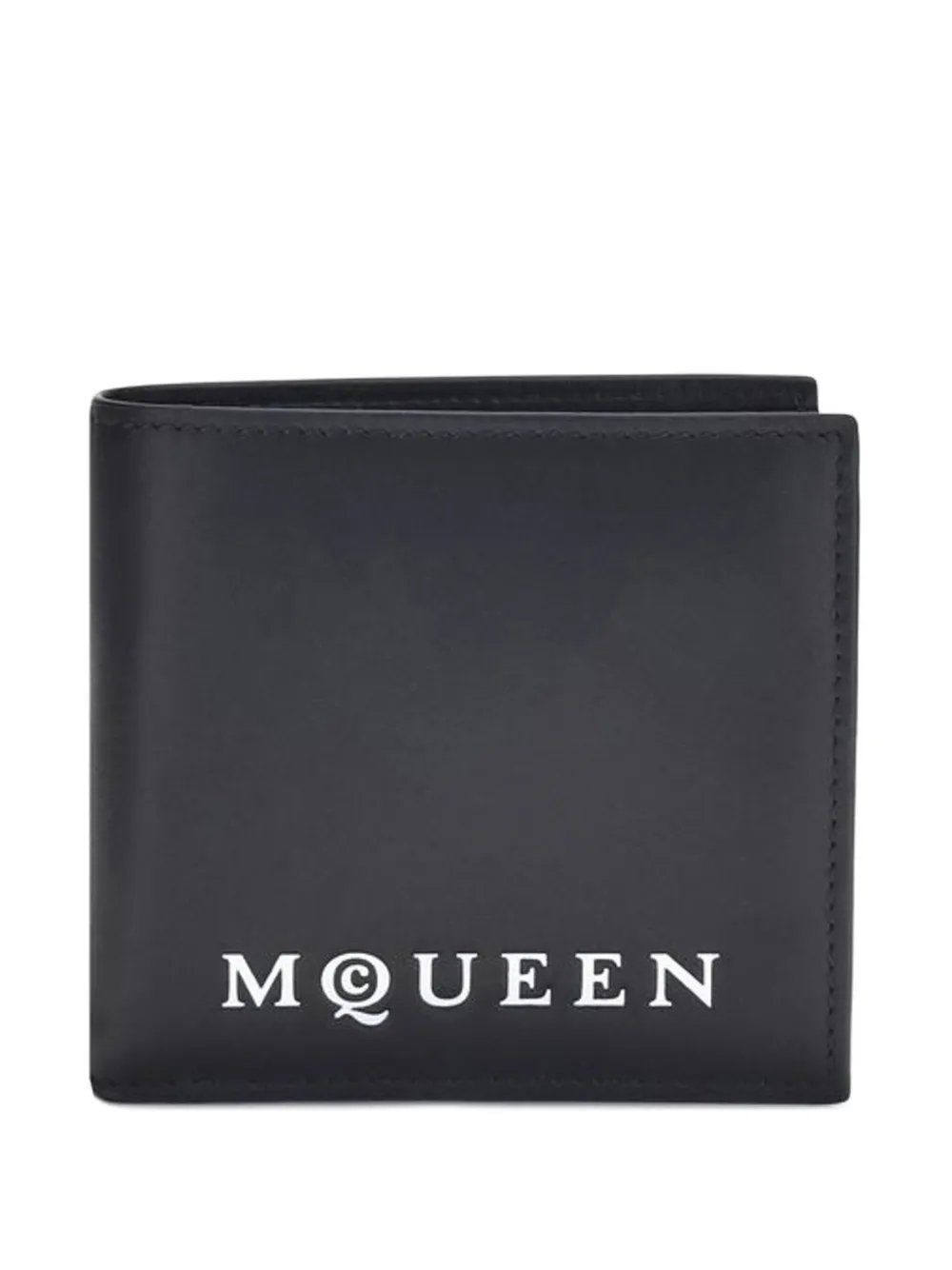 Alexander McQueen logo-print bifold wallet - Nero