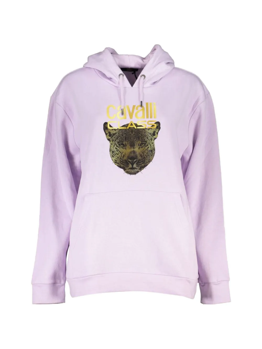 Cavalli Class graphic-print hoodie - Viola