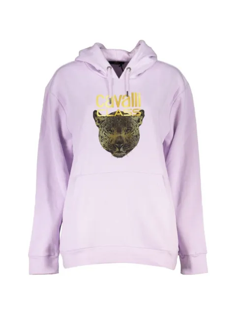 Cavalli Class graphic-print hoodie