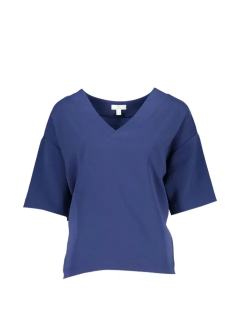 Gant V-neck short-sleeve blouse