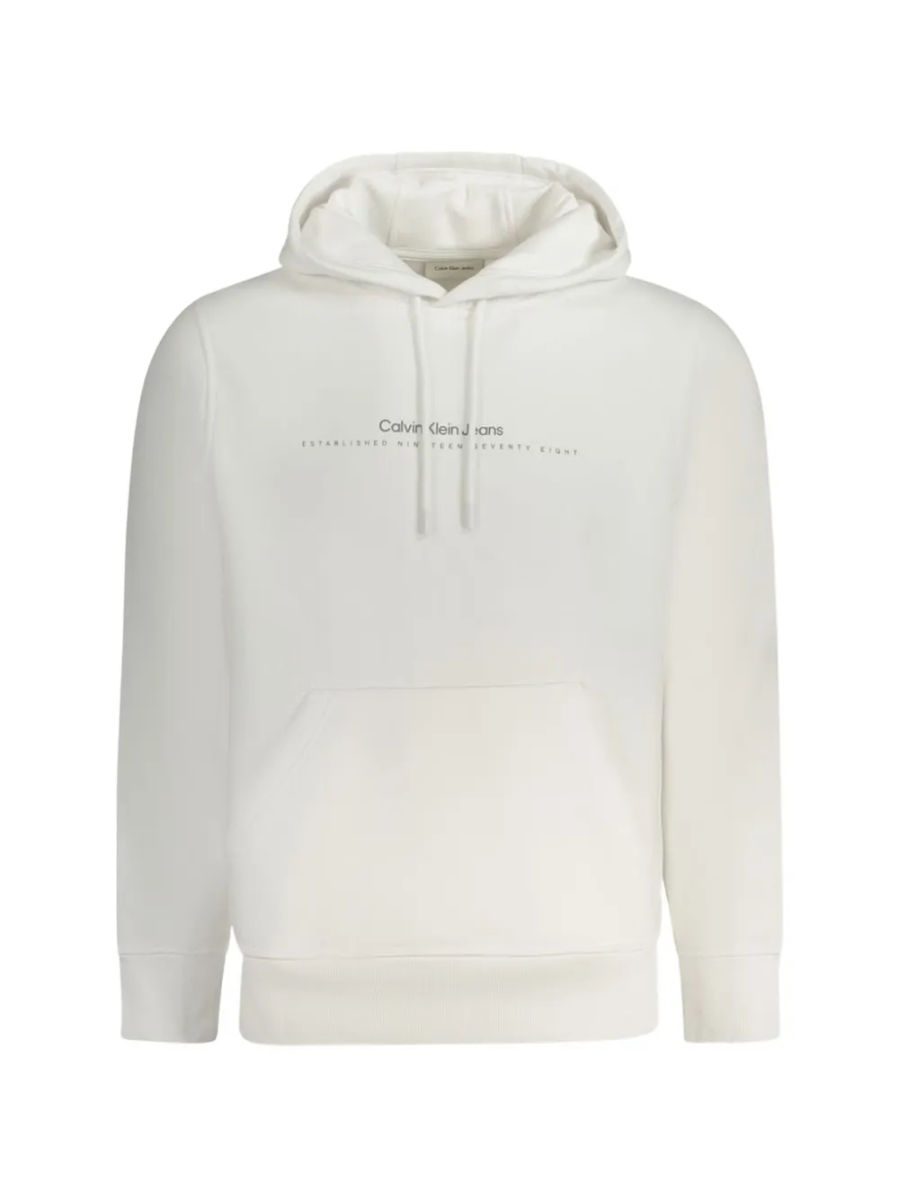 Calvin Klein logo-print drawstring hoodie - Nude