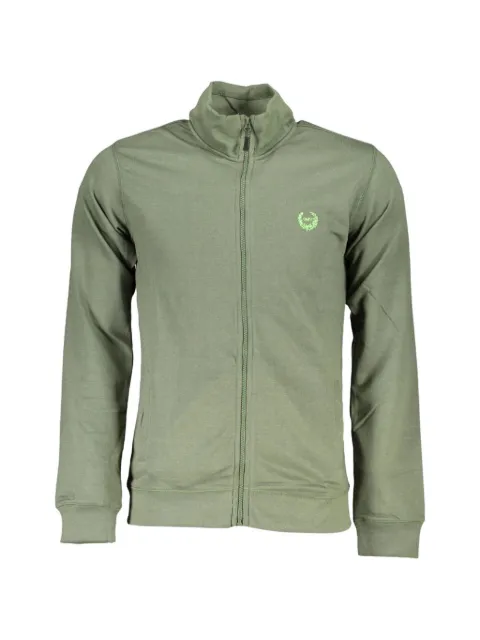 Gian Marco Venturi Vintage logo-embroidered zip-up sweater