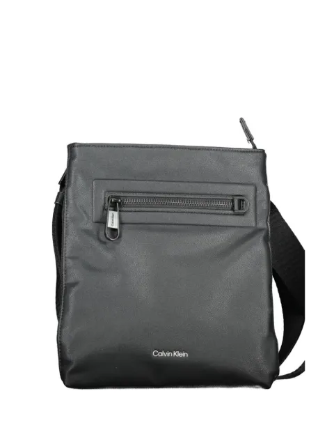 Calvin Klein logo-print zip-pocket messenger bag