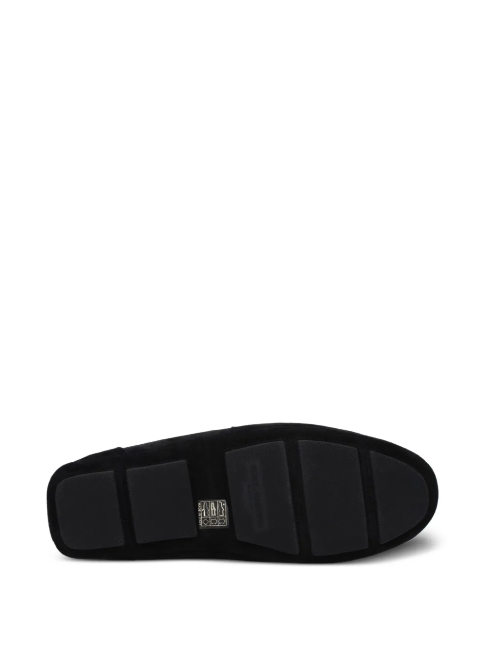 Dolce & Gabbana logo-plaque suede loafers Zwart