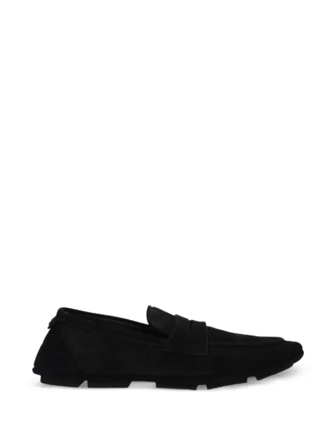 Dolce & Gabbana logo-plaque suede loafers