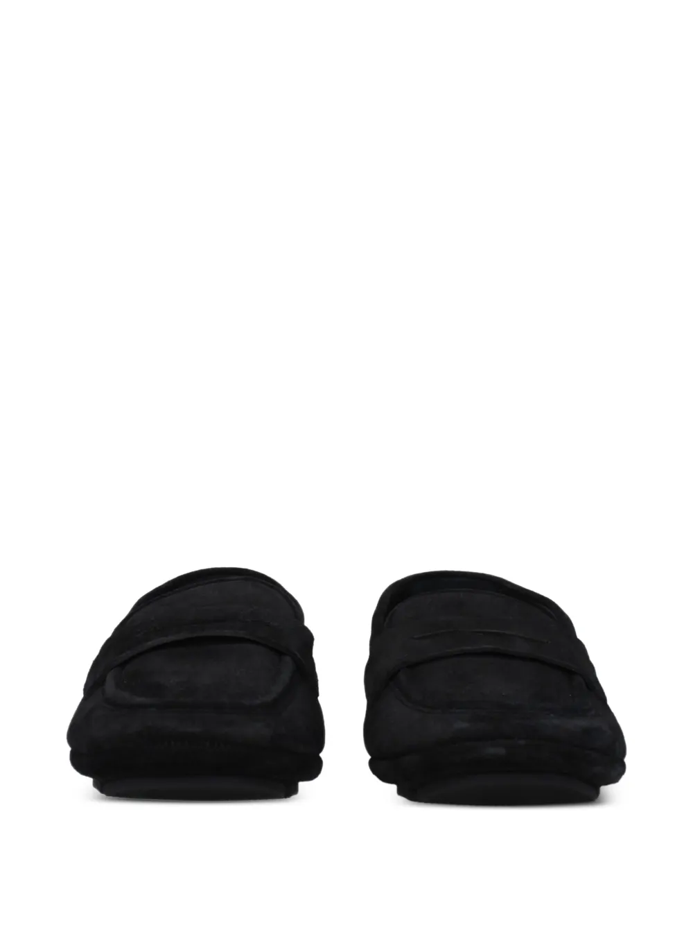 Dolce & Gabbana logo-plaque suede loafers Zwart