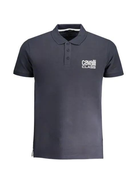 Cavalli Class logo-embroidered polo shirt